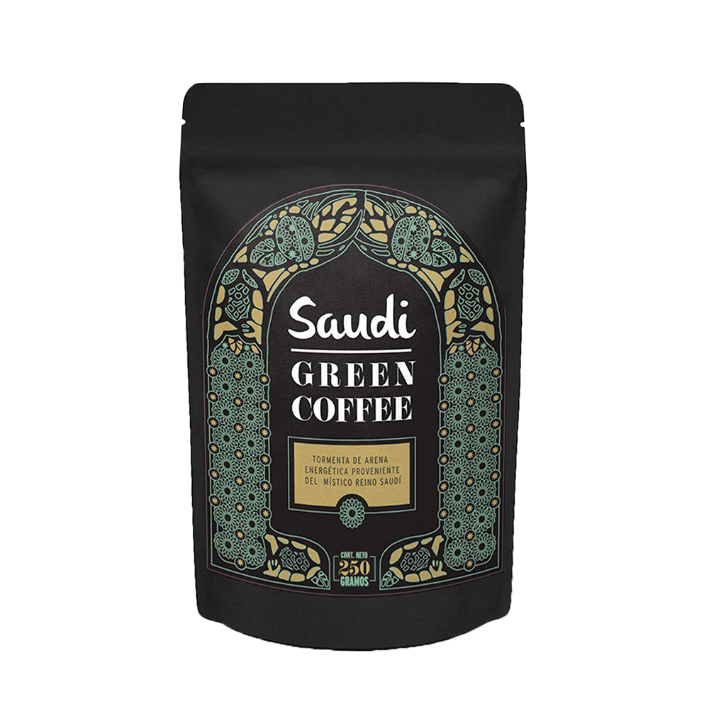 SAUDI GREEN COFFEE,  Café verde con cardamomo.